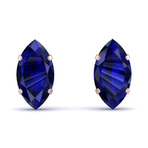 Hidden Halo Marquise Sapphire Earrings - Journey No. 29 image 1