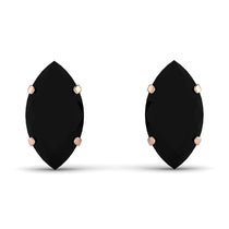 Hidden Halo Marquise Black Diamond Earrings - Journey No. 68 image 1