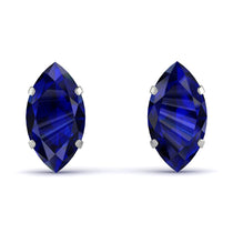 Hidden Halo Marquise Sapphire Earrings - Journey No. 15 image 1