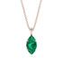 Hidden Halo Marquise Emerald Necklace - Journey No. 5 image 1