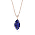 Hidden Halo Marquise Sapphire Necklace - Journey No. 14