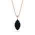 Hidden Halo Marquise Black Diamond Necklace - Journey No. 23
