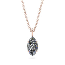 Hidden Halo Marquise Diamond Necklace - Journey No. 32 image 1