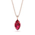 Hidden Halo Marquise Ruby Necklace - Journey No. 41