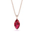 Hidden Halo Marquise Ruby Necklace - Journey No. 71