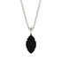 Hidden Halo Marquise Black Diamond Necklace - Journey No. 9
