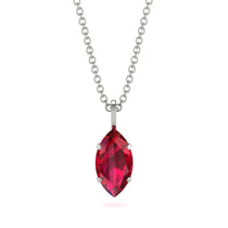 Hidden Halo Marquise Ruby Necklace - Journey No. 12 image 1
