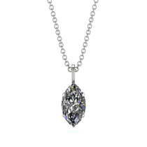Hidden Halo Marquise Diamond Necklace - Journey No. 18 image 1