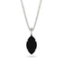 Hidden Halo Marquise Black Diamond Necklace - Journey No. 39 image 1