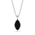 Hidden Halo Marquise Black Diamond Necklace - Journey No. 54