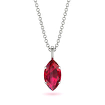 Hidden Halo Marquise Ruby Necklace - Journey No. 57 image 1