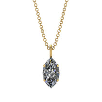 Hidden Halo Marquise Diamond Necklace - Journey No. 1 image 1
