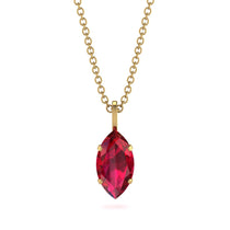 Hidden Halo Marquise Ruby Necklace - Journey No. 10 image 1