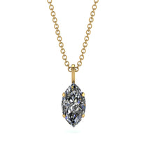 Hidden Halo Marquise Diamond Necklace - Journey No. 16 image 1