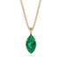 Hidden Halo Marquise Emerald Necklace - Journey No. 19