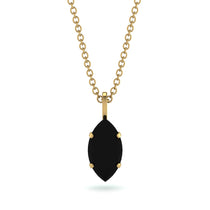 Hidden Halo Marquise Black Diamond Necklace - Journey No. 22 image 1