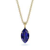 Hidden Halo Marquise Sapphire Necklace - Journey No. 28 image 1