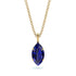 Hidden Halo Marquise Sapphire Necklace - Journey No. 28
