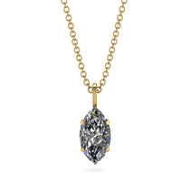Hidden Halo Marquise Diamond Necklace - Journey No. 31 image 1