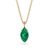 Hidden Halo Marquise Emerald Necklace - Journey No. 34 image 1