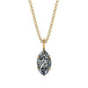 Hidden Halo Marquise Diamond Necklace - Journey No. 46