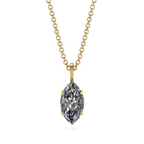 Hidden Halo Marquise Diamond Necklace - Journey No. 46 image 1