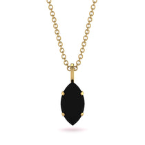 Hidden Halo Marquise Black Diamond Necklace - Journey No. 52 image 1