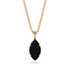 Hidden Halo Marquise Black Diamond Necklace - Journey No. 52