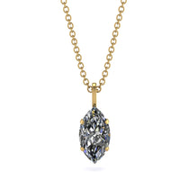 Hidden Halo Marquise Diamond Necklace - Journey No. 61 image 1