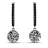 Diamond Dangle Earrings With Hidden Halo - Adaline No. 33