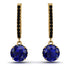 Sapphire Dangle Earrings With Hidden Halo - Adaline No. 43 image 1
