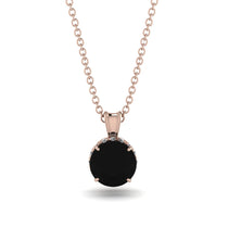 Black Diamond Necklace With Hidden Halo - Adaline No. 8 image 1