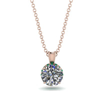 Diamond Necklace With Hidden Halo - Adaline No. 17 image 1
