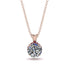 Diamond Necklace With Hidden Halo - Adaline No. 47