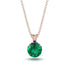 Emerald Necklace With Hidden Halo - Adaline No. 65