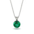 Emerald Necklace With Hidden Halo - Adaline No. 6 image 1