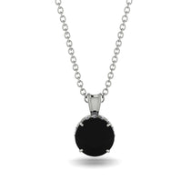Black Diamond Necklace With Hidden Halo - Adaline No. 9 image 1