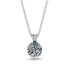 Diamond Necklace With Hidden Halo - Adaline No. 18