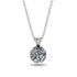 Diamond Necklace With Hidden Halo - Adaline No. 33