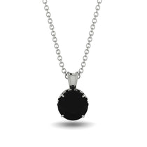 Black Diamond Necklace With Hidden Halo - Adaline No. 39 image 1