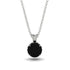 Black Diamond Necklace With Hidden Halo - Adaline No. 39 image 1