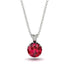 Ruby Necklace With Hidden Halo - Adaline No. 42