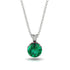 Emerald Necklace With Hidden Halo - Adaline No. 51 image 1
