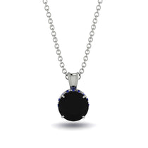 Black Diamond Necklace With Hidden Halo - Adaline No. 69 image 1