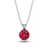 Ruby Necklace With Hidden Halo - Adaline No. 72