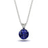 Sapphire Necklace With Hidden Halo - Adaline No. 75 image 1