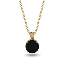 Black Diamond Necklace With Hidden Halo - Adaline No. 7 image 1
