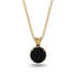 Black Diamond Necklace With Hidden Halo - Adaline No. 7