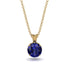 Sapphire Necklace With Hidden Halo - Adaline No. 13 image 1