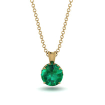 Emerald Necklace With Hidden Halo - Adaline No. 19 image 1